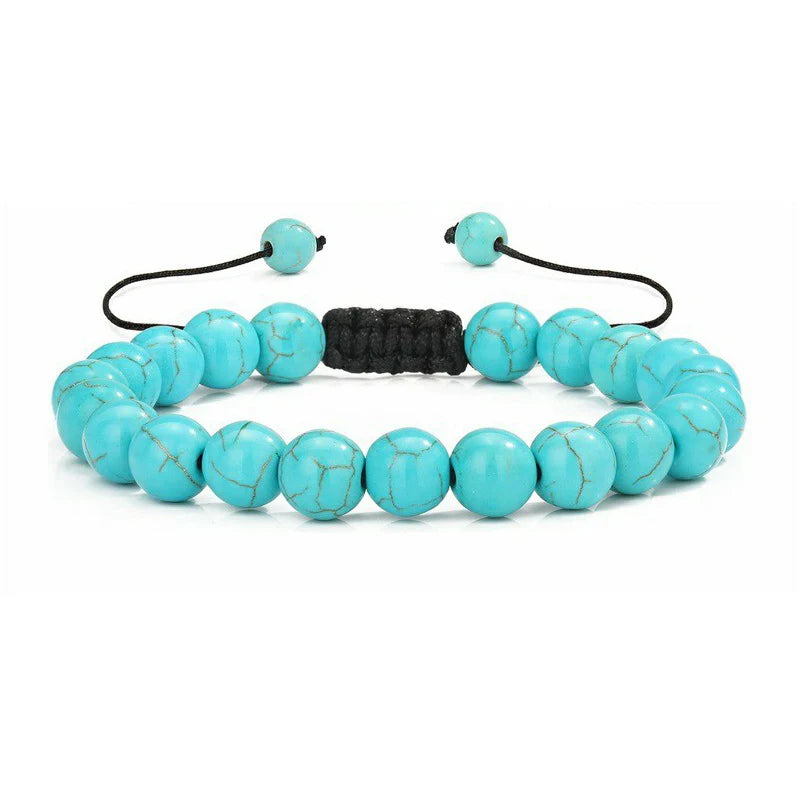 Multiple Style 8mm Natural Tiger Eyes Lava Rock Protection HANDMADE Bracelet Men's Gift