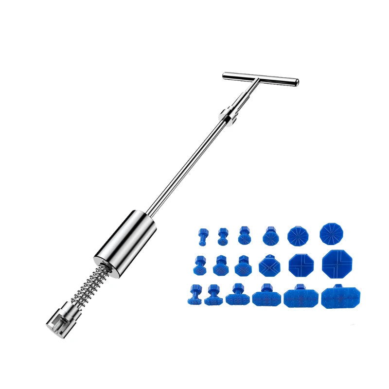 Car Dent Repair Kit, Zoposon Get Professional Results With Our Metal T-Handle Puller And Plastic Glue Tabs! (Without Glue Gun)