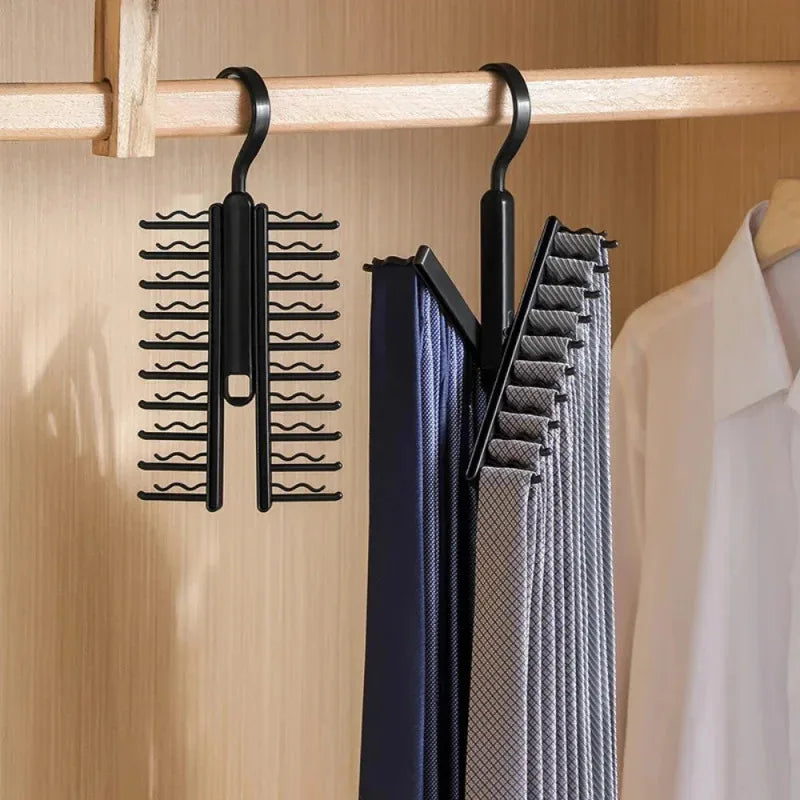 Large Cap Tie Storage Hange Capacity Bow Clip Scarf Belt Hanging RackTie Belt Display Holder Wardrobe Household High Capacity