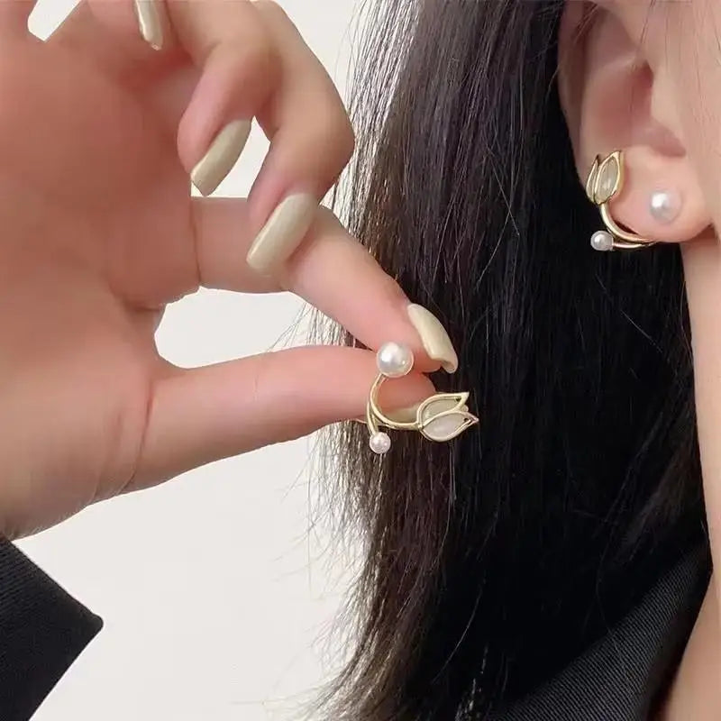 Korean Fashion Seven Star Zircon Earrings For Women Jewelry 2025 Trending New Luxury Women's Crystal Stars Stud Earrings Gifts