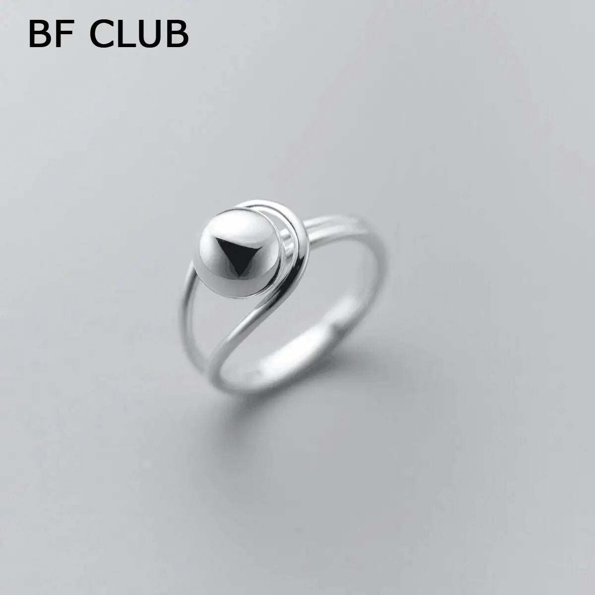 Original 925 Sterling Silver Hollow Ball Rings For Women Counple Wedding Engagement Silver Women's Vintage Ring Fine Jewelry