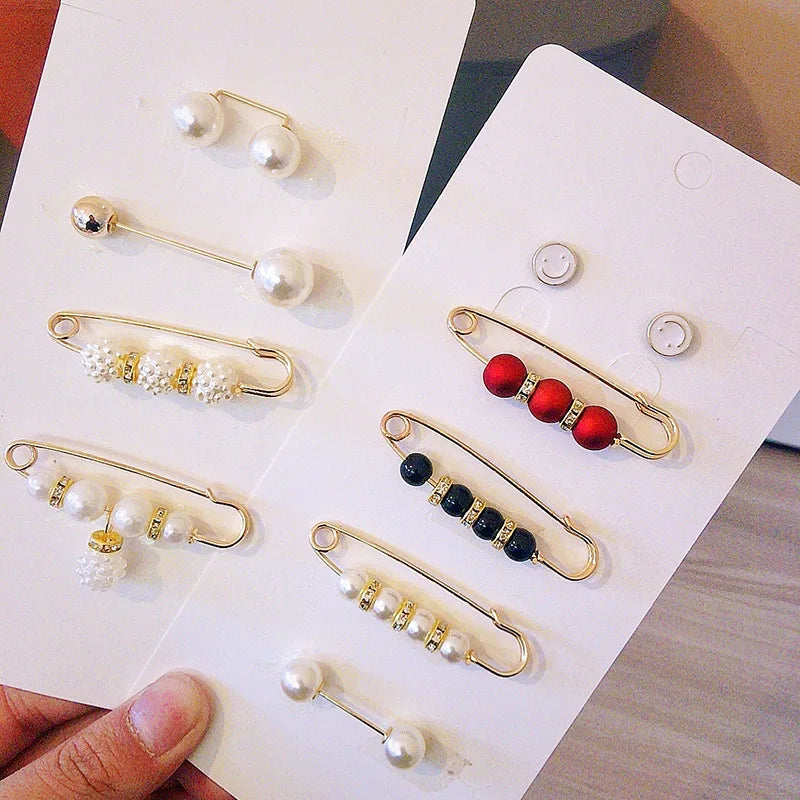 Women New Waist Needle Jeans Skirt Waist Big Change Small Anti-running Pin Fixed Clothes Waist Buckle Clip Brooch H1369