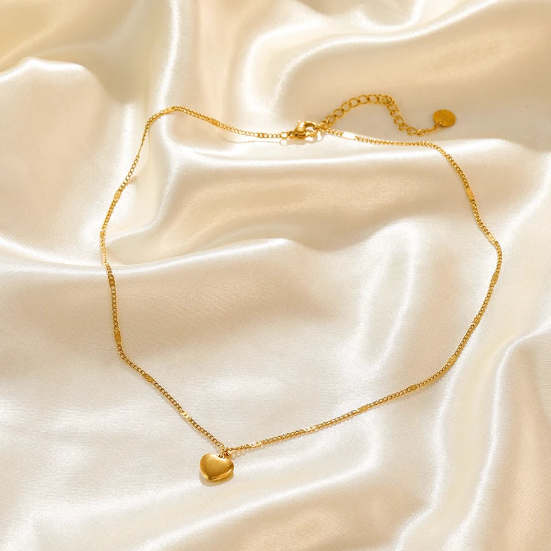 EILIECK 316L Stainless Steel Simple Zirconia Pearl Pendant Necklace For Women Fashion Collar Neck Chain Waterproof Jewelry Gift