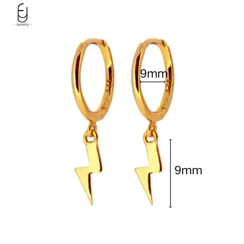 925 Sterling Silver Needle Vintage Gold Earrings Luxury Long Chain Tassel Crystal Hoop Earrings for Women Party Trend Jewelry