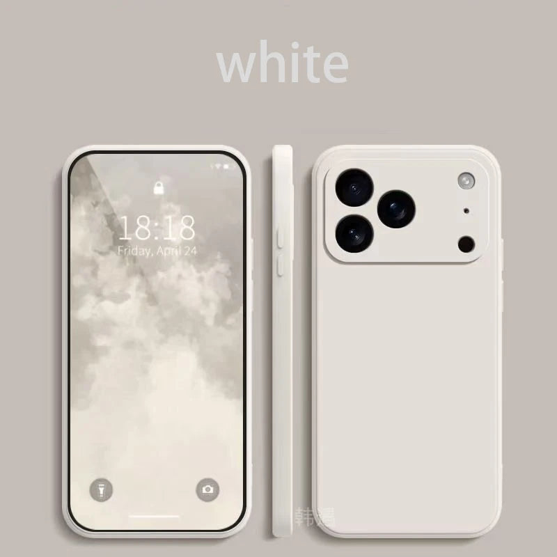 Square Liquid Silicone Phone Case for Apple iPhone 17 Pro Max 17 Air Soft Cover Case