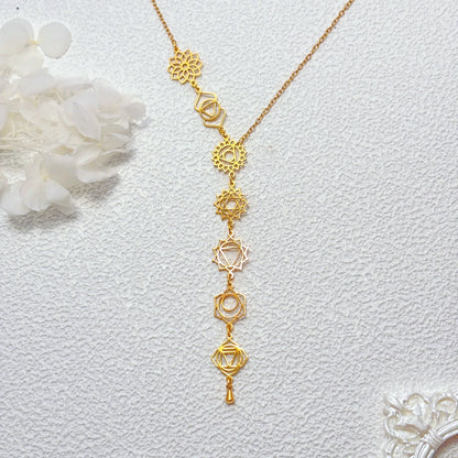 7 Chakra Necklace for Women The Power of Chakra Charm Choker Yoga Balance & Transforation Pendant Necklace Energy Energy