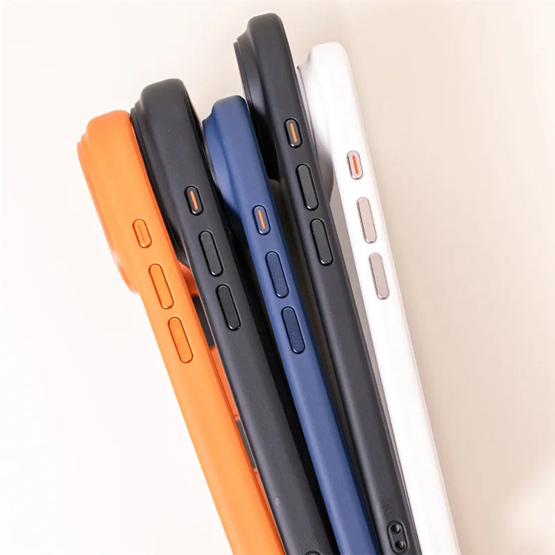 Active Touch Camera Button Matte Armor Case For iPhone 17 Air 16Pro 15 17Pro Max Translucent Hybrid Shockproof Hard Phone Cover