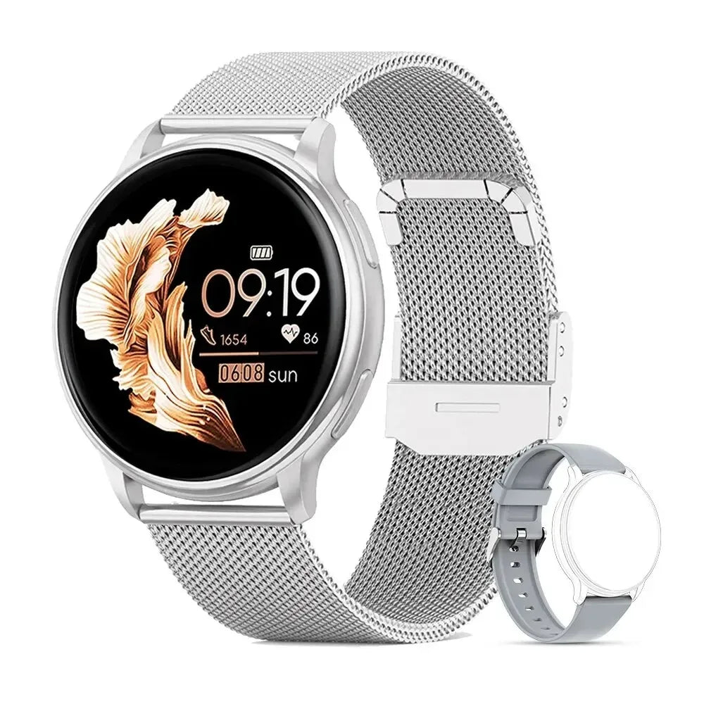 Fashion New Bluetooth Call Smartwatch Women Custom Dial Watches Men Sport Fitness Tracker Heart Rate Multifunction Smartwatches