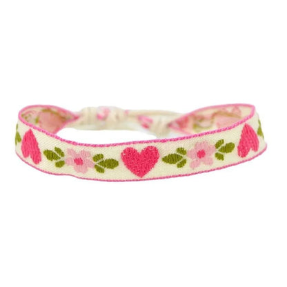 1pcs Boho Strawberry Flower Embroidered Bracelet for Kids Handmade Braided Bracelet Friendship Wrap Thread Woven Wristbands