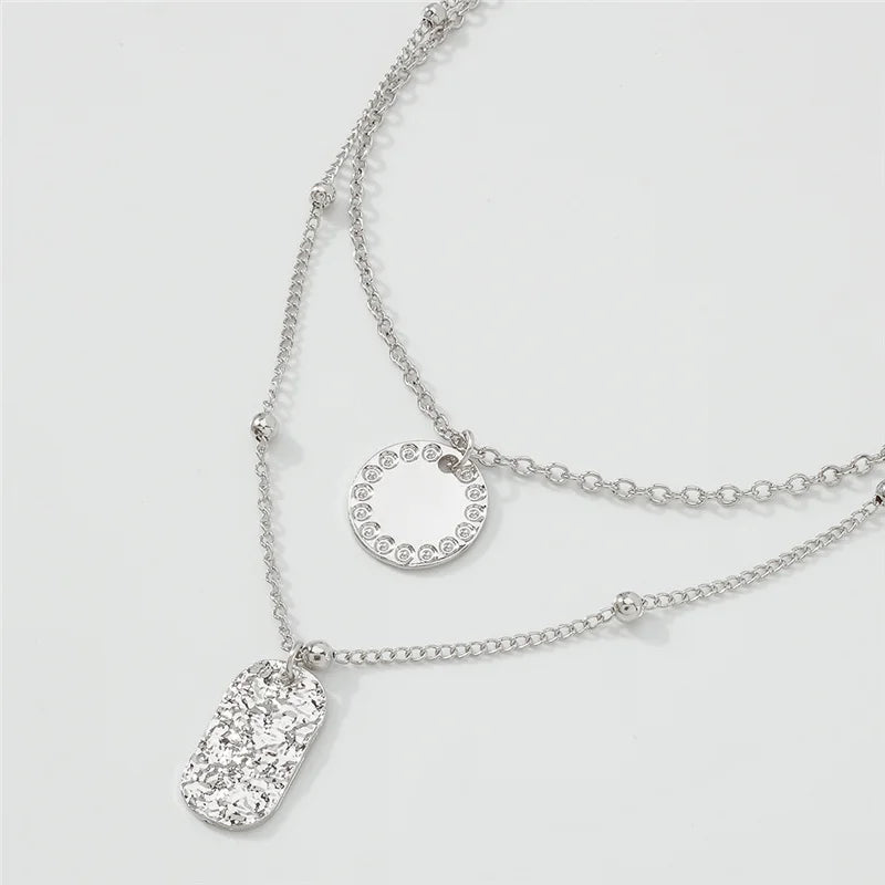 Vintage Necklace on Neck Chain Women's Jewelry Layered Accessories for Girls Clothing Aesthetic Gifts Fashion Bohemia Pendant