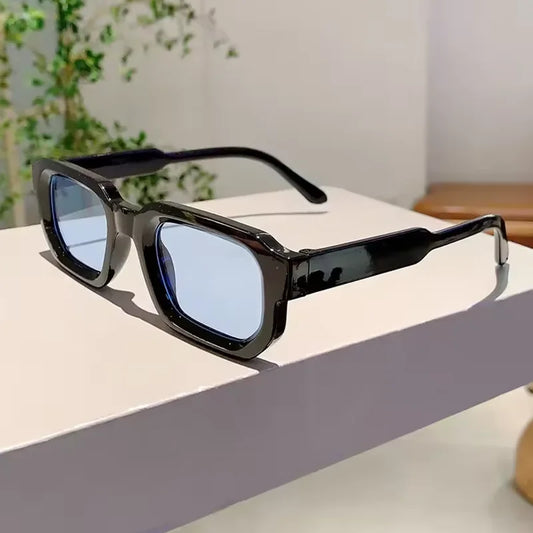 New Men Vintage Rectangle Frame Sunglasses Fashion Retro Sun Glasses Luxury Brand Design Glasses UV400 Eyewear Women Goggles