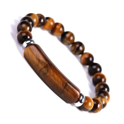 1pc Healing Handmade Stone Bracelet Turquoise Natural Malachite Gemstone Crystal Rough Bracelet Body Energy Yoga
