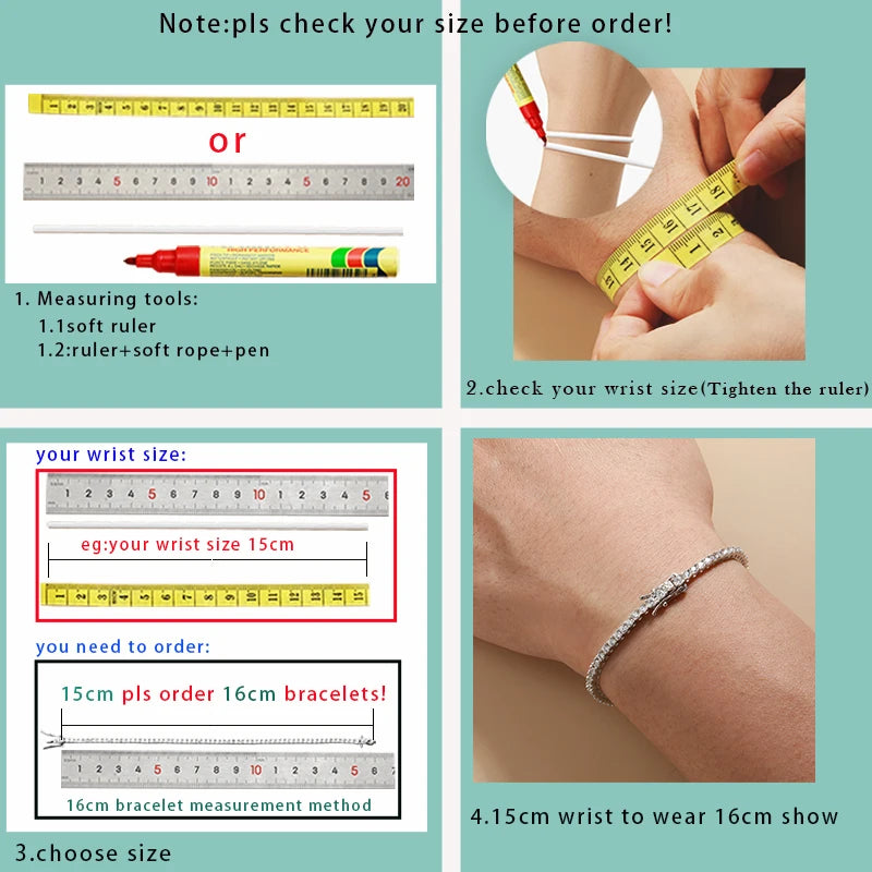 Smyoue 18k Gold Plated Moissanite Tennis Bracelet for Women 3/4/5mm Classic 925 Sterling Silver Certified Bracelet for Men Chain