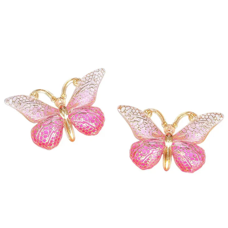 5PCS Sweet Macarons Gradient Color Cute Butterfly Kids Hairpins Children Headwear Princess Barrette Girls Hair Accessories