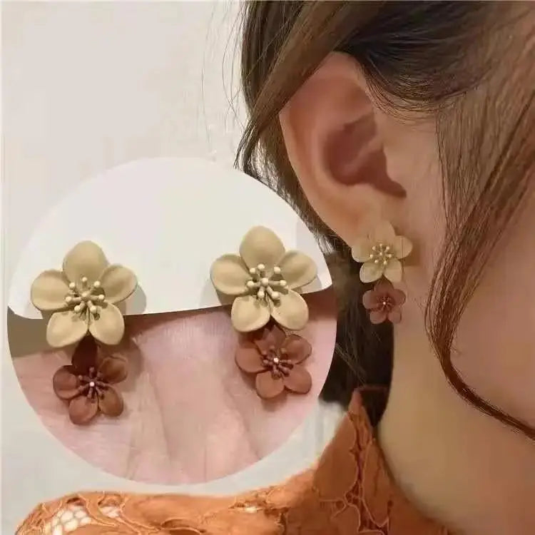 Korean Fashion Seven Star Zircon Earrings For Women Jewelry 2025 Trending New Luxury Women's Crystal Stars Stud Earrings Gifts