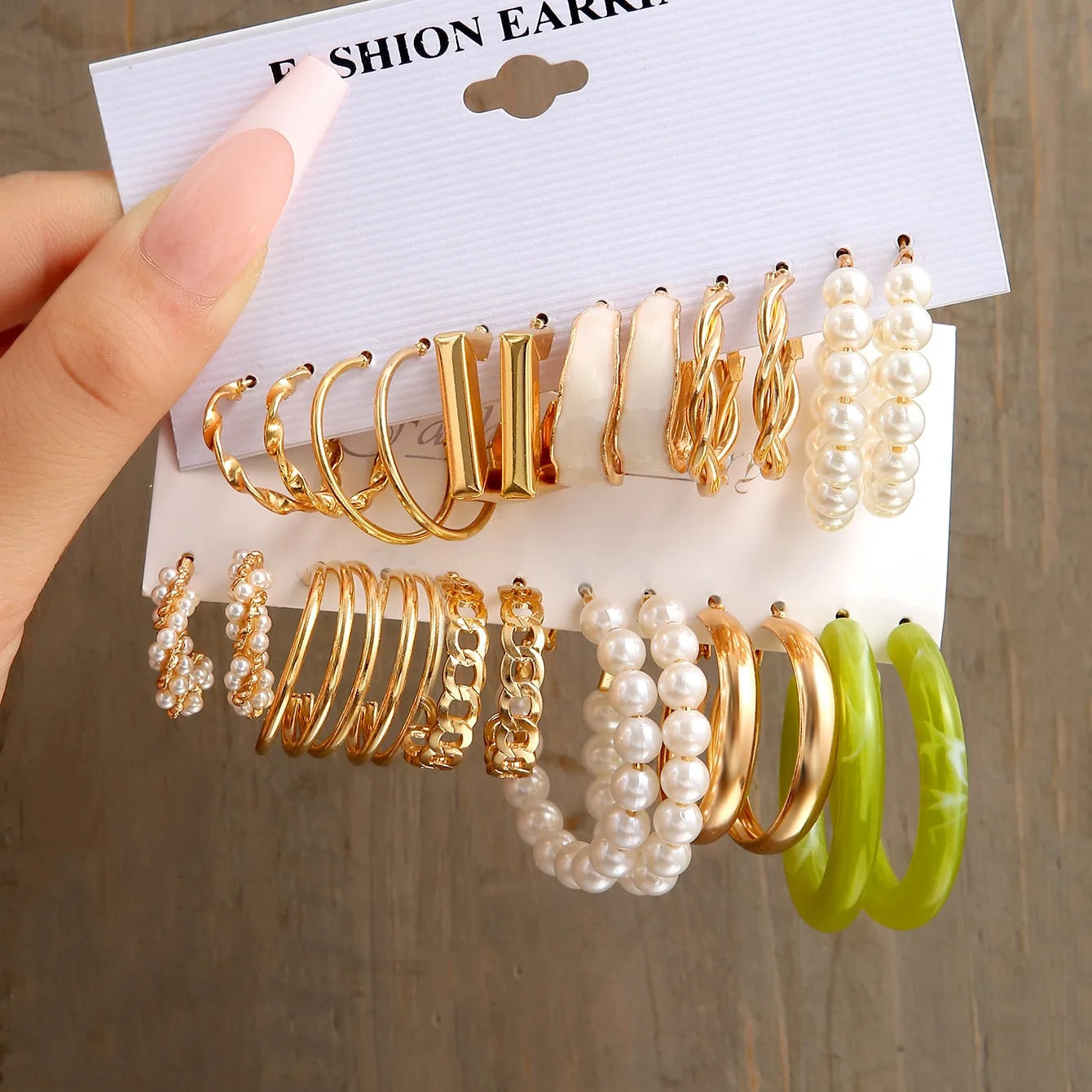 18 Pcs New Fashion Colorful Earrings Set For Women Boho Butterfly Gold Silver Color Pearl Circle Dangle Earrings Jewelry Gifts