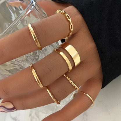 24pcs Fashion Stunning Rhinestone Ring Set Bohemian Elegant Minimalist Snake Geometric Design Ring Party Daily Wear Jewelry Gift