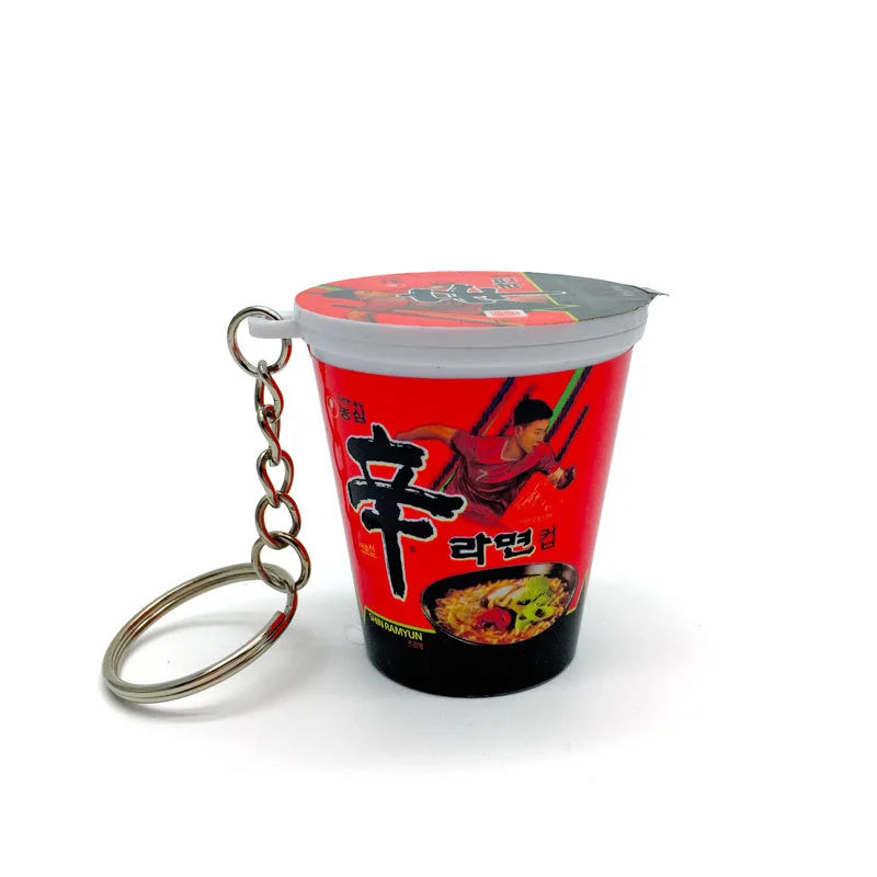Simulation Instant Noodles Keychain On The Phone Mini Snacks Pendant Bag Pendant Christmas Gifts For The New Year