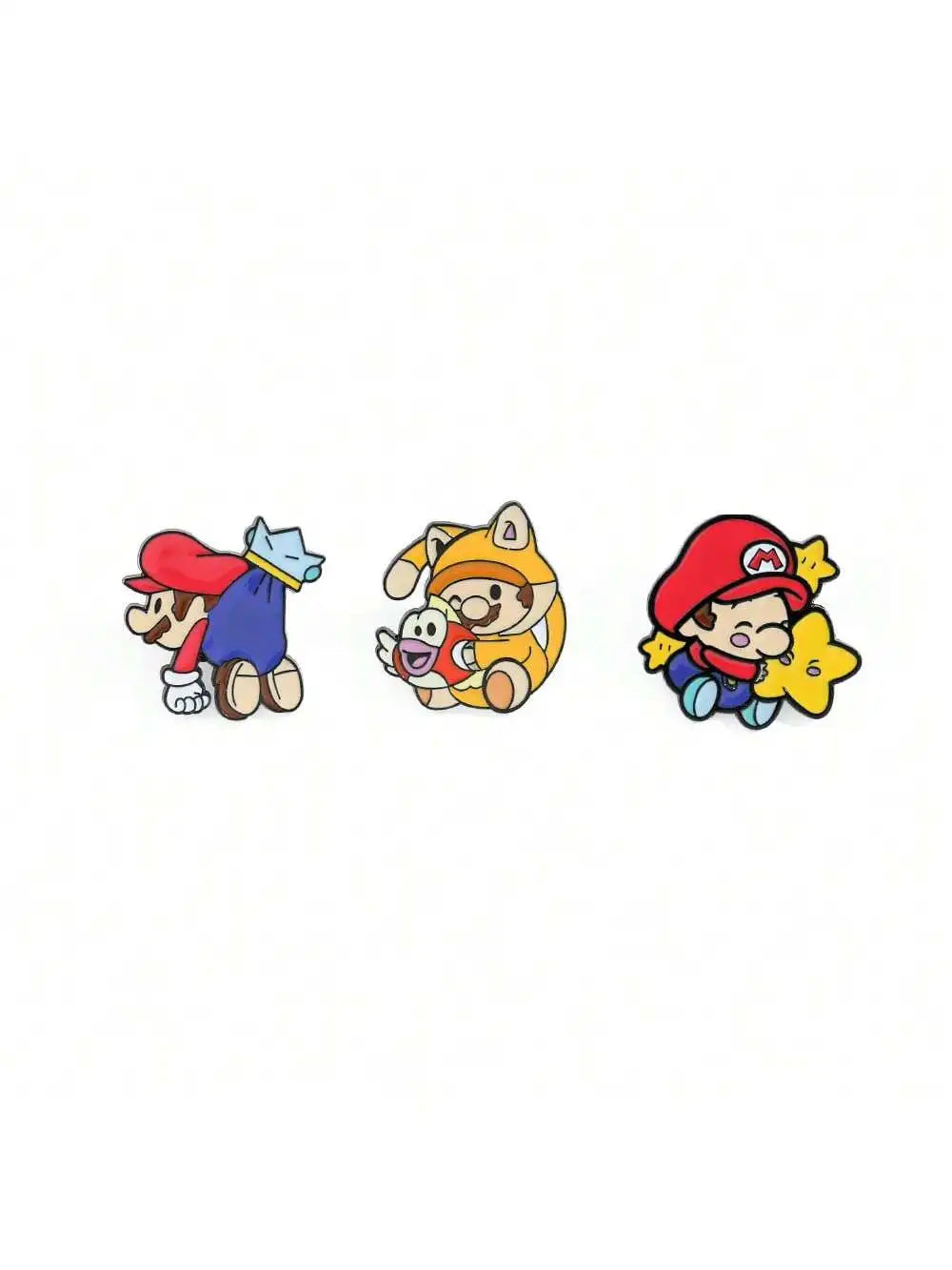 3/6 pcs Classic Game Super Mario Bros Enamel Lapel Pins Cartoon Mario Bros Brooch for Backpack Badge Pins Accessories