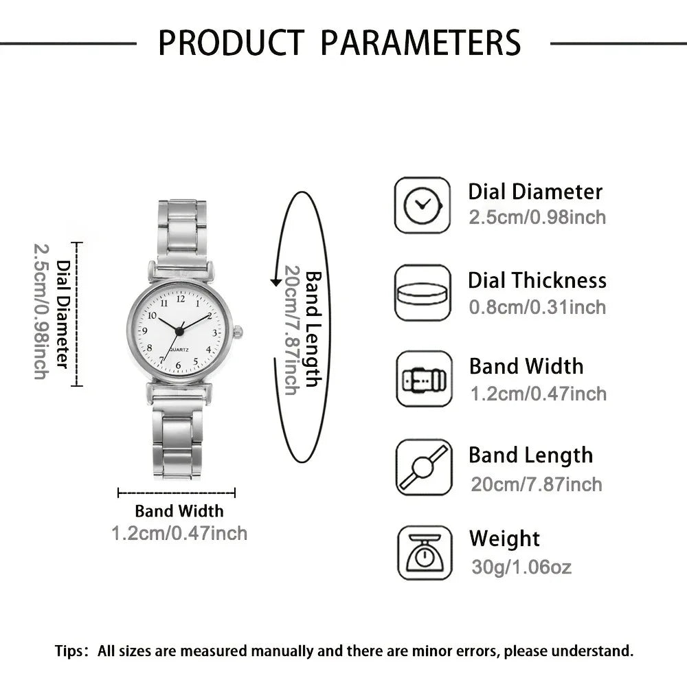MAYZHISU Fashion Women Watch Light-luxury Ladies Wristwatch Stainless Steel Women Quartz Watch Simple Business Female Clock Gift
