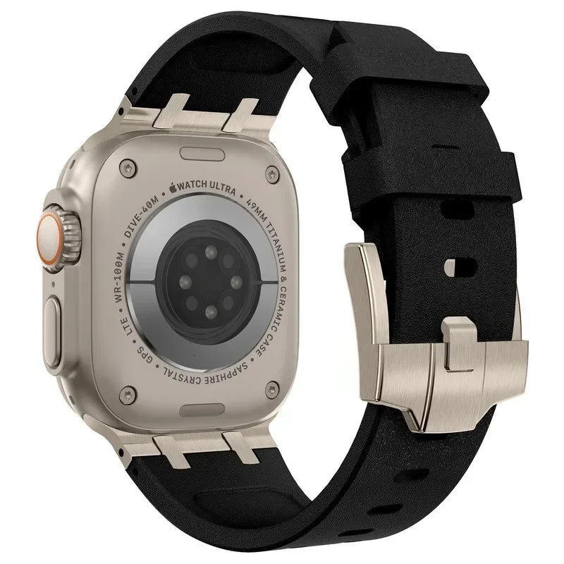 AP Liquid Silicone Strap For Apple Watch Ultra 3/2 49mm 11-10 46mm Stone pattern Bracelet Band iWatch 9 8 7 6 SE3 45mm 44mm Belt