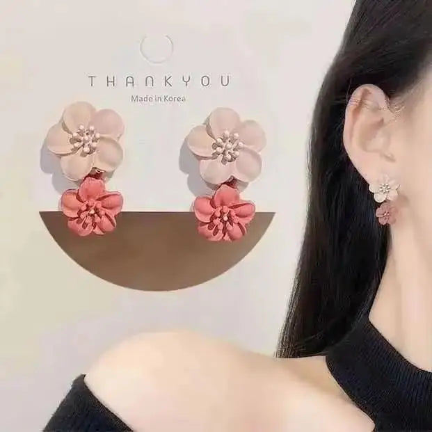 Korean Fashion Seven Star Zircon Earrings For Women Jewelry 2025 Trending New Luxury Women's Crystal Stars Stud Earrings Gifts