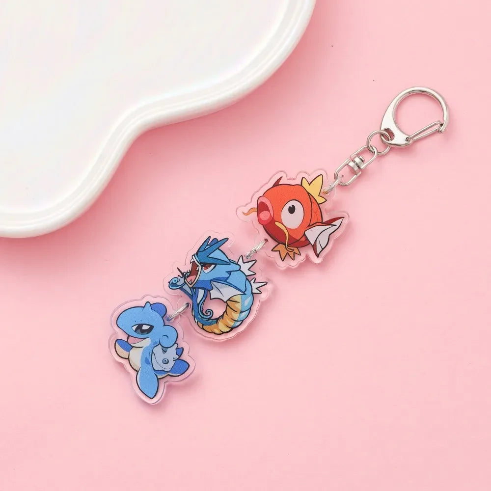 Anime Acrylic keychain accessaries Cartoon Car Bag Pendant Gift cute creative bag charm funny Friends Fans Gifts Keyring