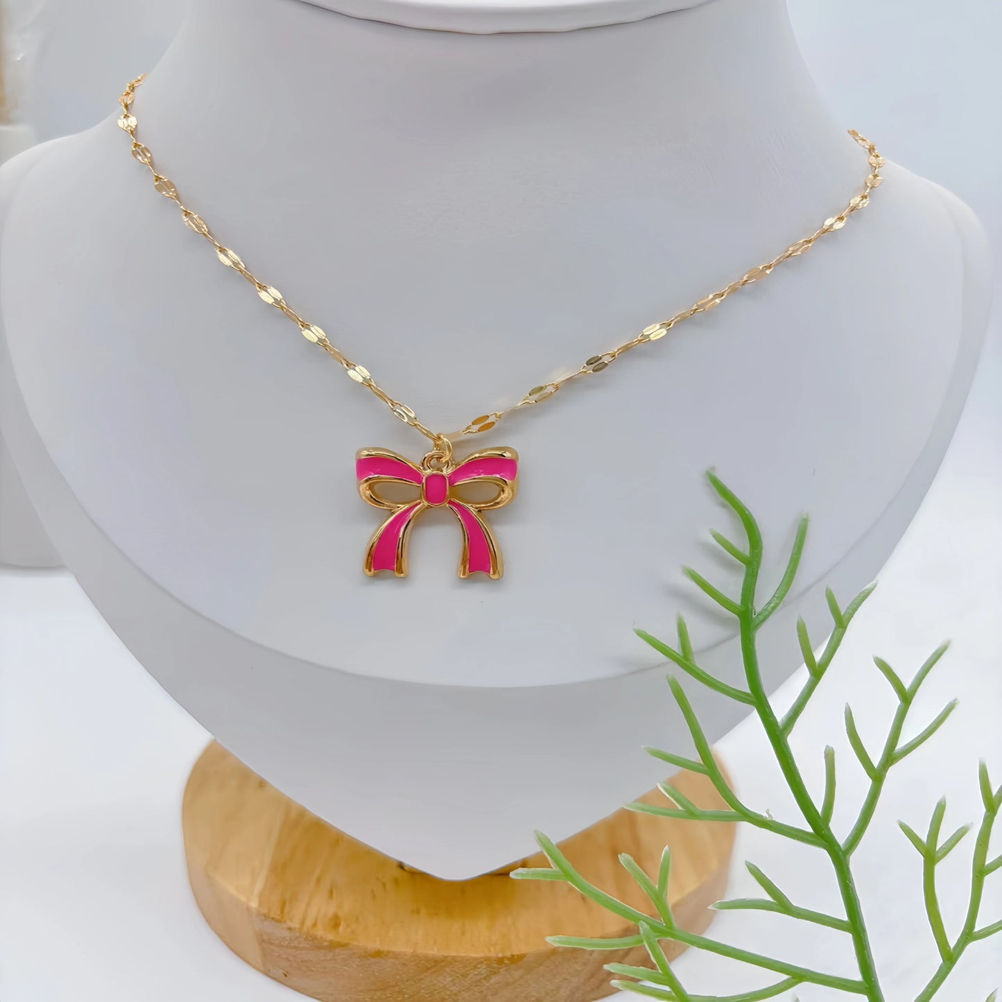 Fashion necklace accessories, collarbone chain 45+5 cm, golden stainless steel chain link necklace, fashion jewelry, adjustable