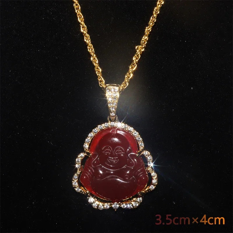 Gawu Box Pendant Can Be Opened Vajra Pestle Six-Character Sutra Zircon Buddha Necklace Male and Female Amulet Jewelry