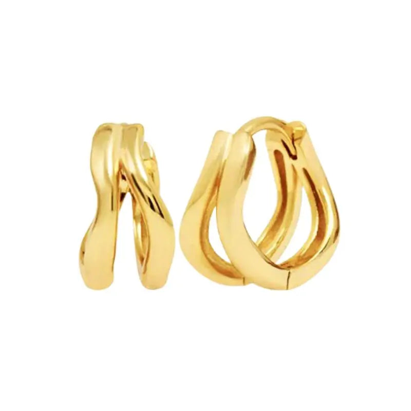 925 Sterling Silver Needle Vintage Gold Earrings Luxury Long Chain Tassel Crystal Hoop Earrings for Women Party Trend Jewelry