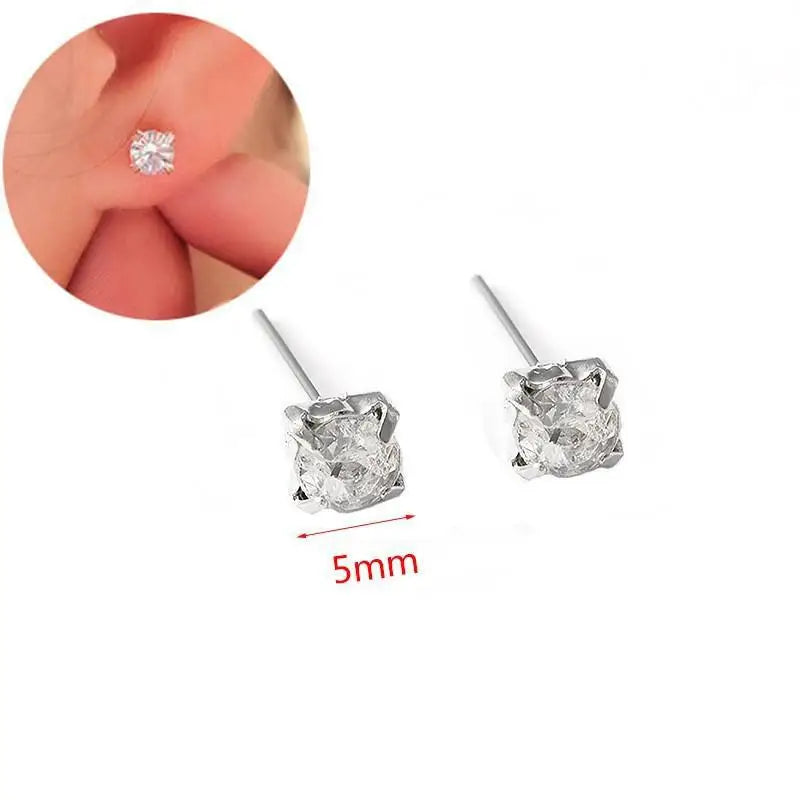 Korean Fashion Seven Star Zircon Earrings For Women Jewelry 2025 Trending New Luxury Women's Crystal Stars Stud Earrings Gifts