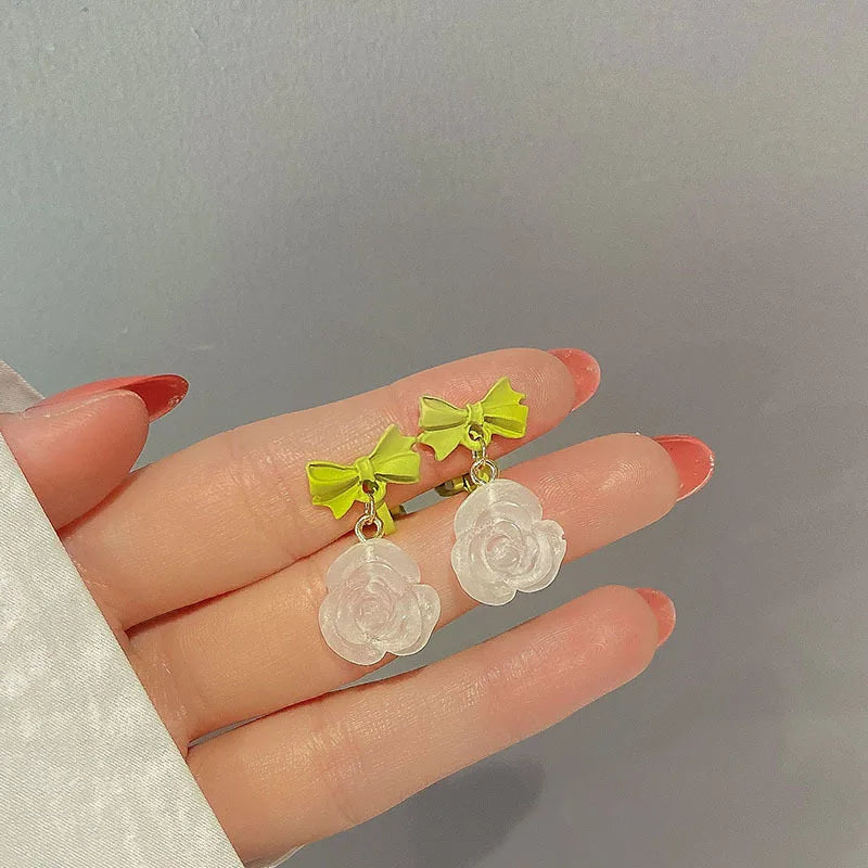 Ear Clip Without Ear Hole Women's Summer Ear Bone Clip Light Luxury High Grade Pearl Earrings Minority Temperament Versatile