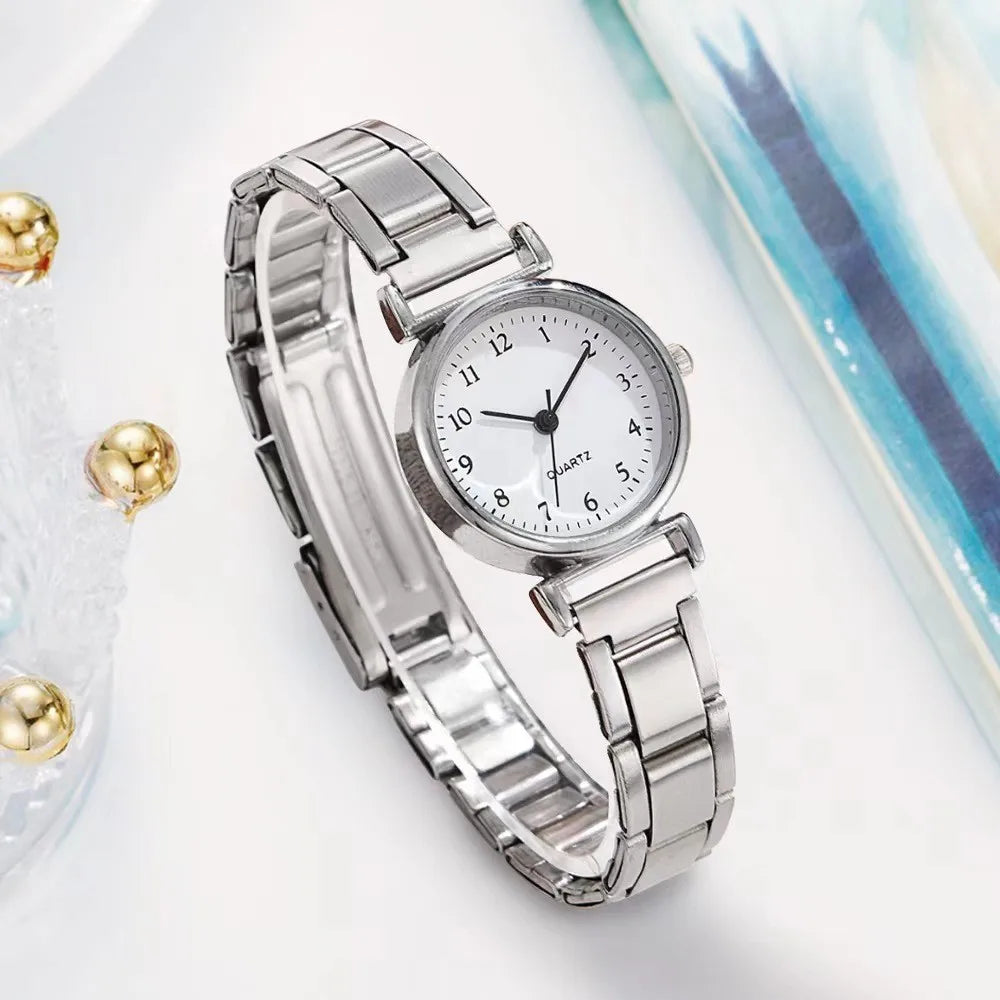 MAYZHISU Fashion Women Watch Light-luxury Ladies Wristwatch Stainless Steel Women Quartz Watch Simple Business Female Clock Gift