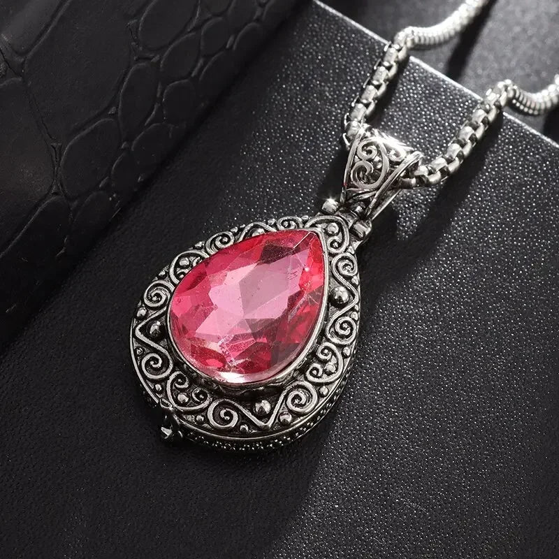 Gawu Box Pendant Can Be Opened Vajra Pestle Six-Character Sutra Zircon Buddha Necklace Male and Female Amulet Jewelry