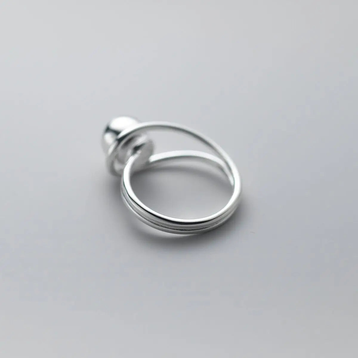 Original 925 Sterling Silver Hollow Ball Rings For Women Counple Wedding Engagement Silver Women's Vintage Ring Fine Jewelry