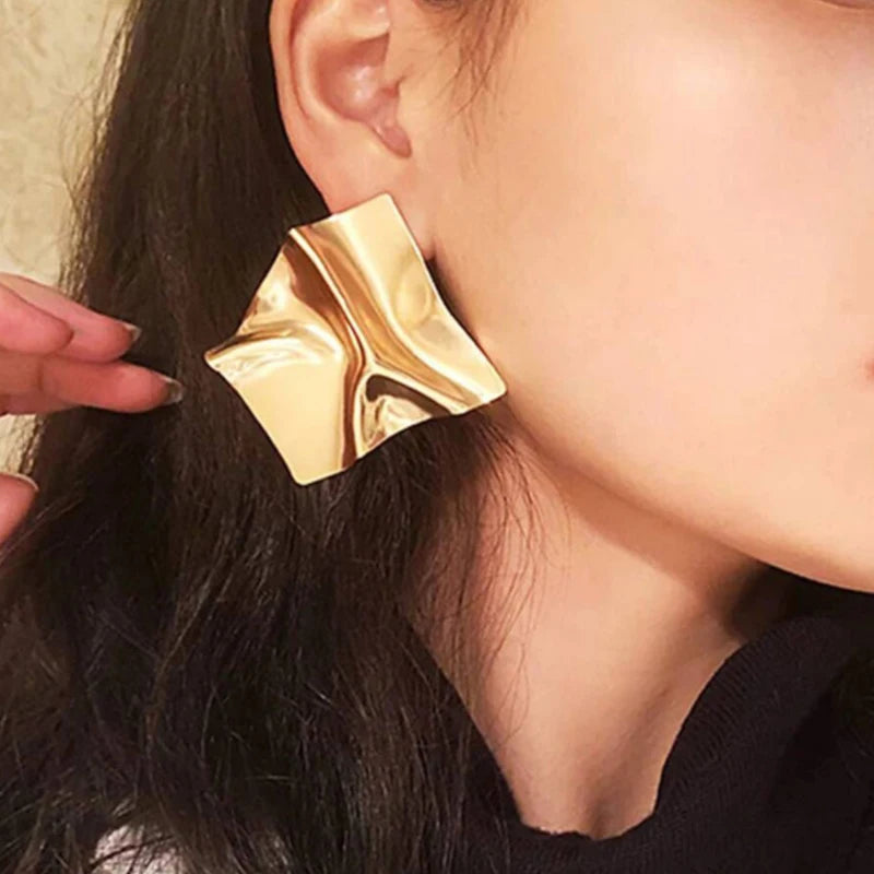 Exaggerated Irregular Drop Earings Women's Fashion Punk Square Geometric Earrings Dangle Wedding Party Ear Accesories Gifts