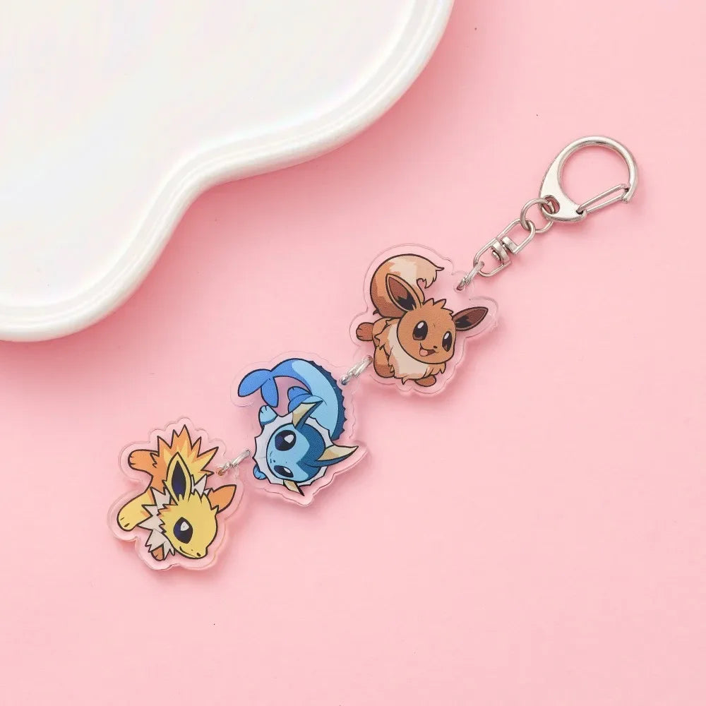 Anime Acrylic keychain accessaries Cartoon Car Bag Pendant Gift cute creative bag charm funny Friends Fans Gifts Keyring
