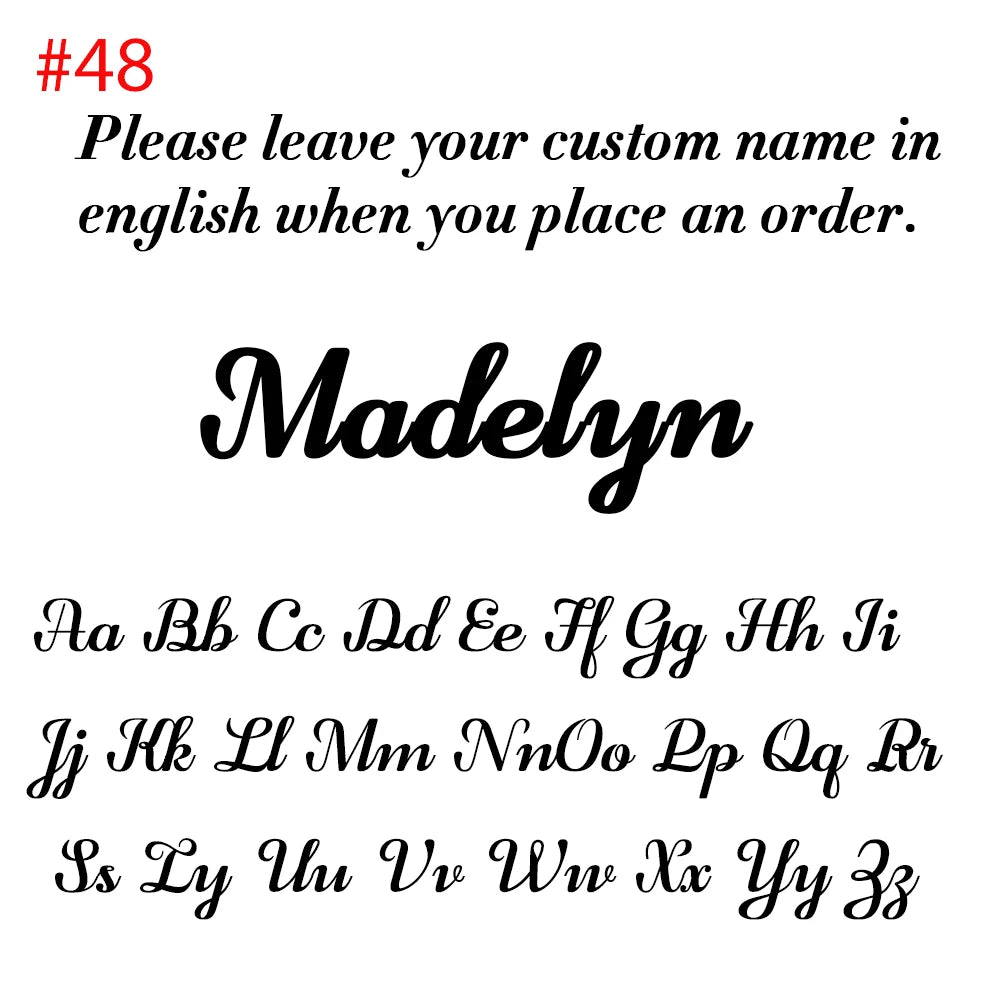 Personalised Name Necklace Custom Stainless Steel Name Jewelry Birthday Gift for her Bridesmaid Mother's Day Gifts