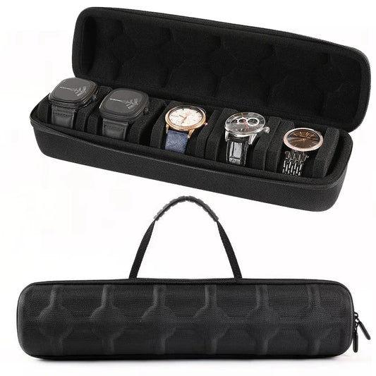 Watch Box Organizer For Men or Women，Watch Travel Case Portable Storage Watch Display Holder for Wristwatches and Smart Watches