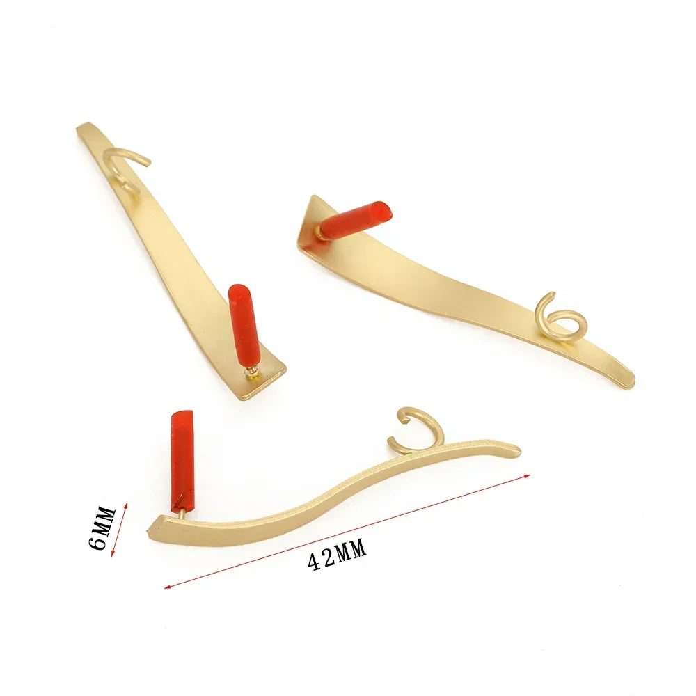 10pcs/set DIY Stainless Steel Earrings Connectors Round Irregular Gold Color Earrings Back Earrings Setting for Jewelry Making