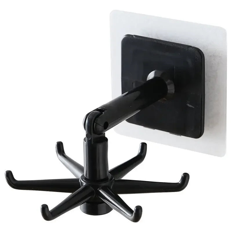 Kitchen Organizer Swivel Hooks Creative Hooks Hooks Hole-free Multifunctional Explosion Hooks Rotatable Dual-Use