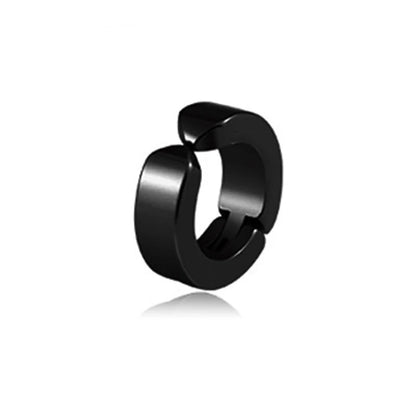 Punk Non Piercing Clip for Man Woman Titanium Steel Magnetic Type Stud Earrings Teens Hip Hop Style Ear Ring Jewelry Accessories