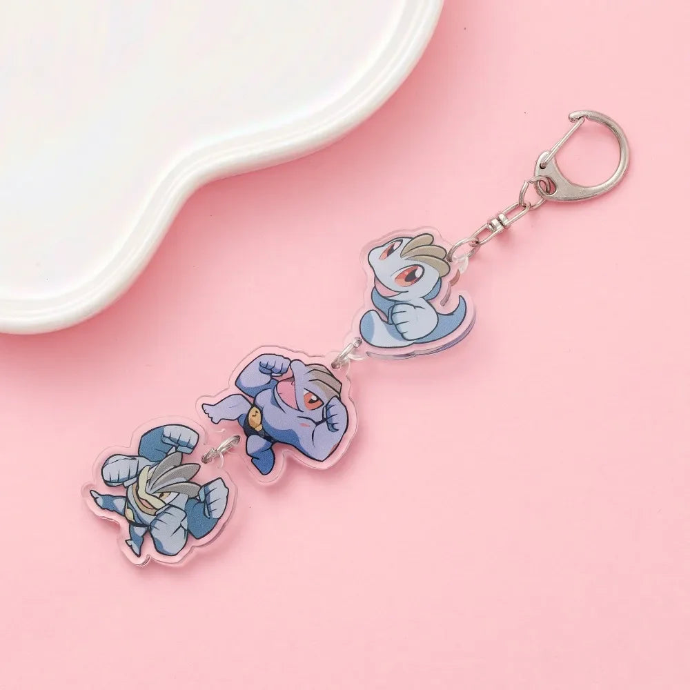 Anime Acrylic keychain accessaries Cartoon Car Bag Pendant Gift cute creative bag charm funny Friends Fans Gifts Keyring