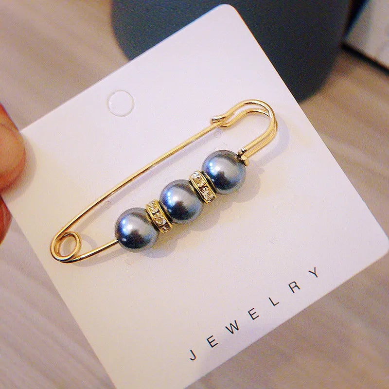 Women New Waist Needle Jeans Skirt Waist Big Change Small Anti-running Pin Fixed Clothes Waist Buckle Clip Brooch H1369