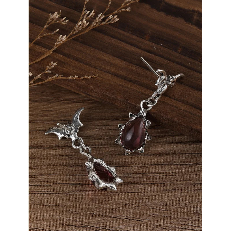 Vintage Cute Animal Bat Design Earrings for Women Gothic Halloween Easter Jewelry