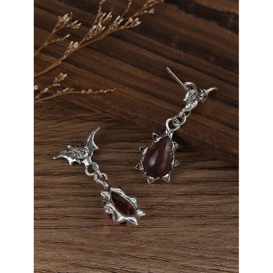 Vintage Cute Animal Bat Design Earrings for Women Gothic Halloween Easter Jewelry