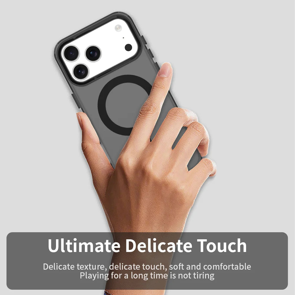 Magnetic Luxury Lens Protector Matte Candy Case For iphone 17 Pro Max iphone17 Air 5G For Magsafe Wireless Charger Cover