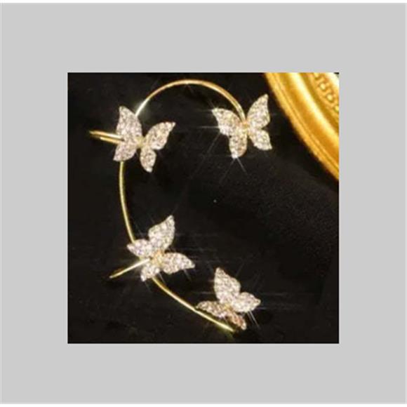 Fashion Earring Butterfly Ear Clip And Ear Hook Jewelry