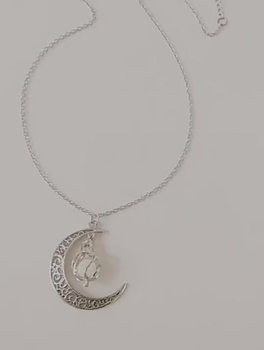 Glowing Pendant Necklaces Silver Plated Chain Necklaces
