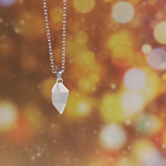 Minimalist Lovers Matching Friendship Heart Pendant Couple Magnetic Distance Faceted Heart Pendant Necklace Couple Jewelry